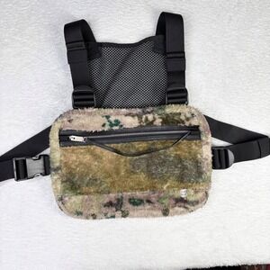 Alyx x Union 1017 ALYX 9SM Camouflage Faux Fur Chest Rig Tactical Vest Bag Camo